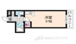 グランドールワタナベ１間取り図面