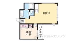 プチドエル修学院間取り図面
