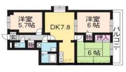 シベール勧修寺間取り図面