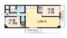 シベール勧修寺間取り図面