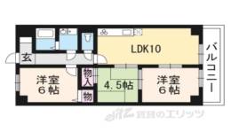 シベール勧修寺間取り図面