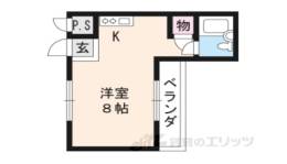 リブマンション横土井３間取り図面