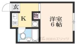 ＣＯＬＯＲＳ南草津１間取り図面