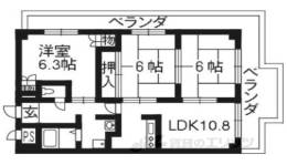 プルーリオン椥辻間取り図面