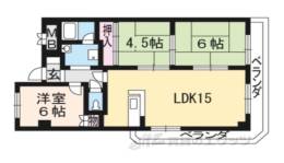 プルーリオン椥辻間取り図面