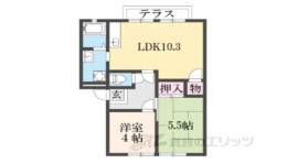 アメニティ椥辻１間取り図面