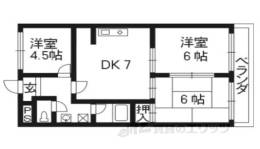 勧修寺ハイツ間取り図面