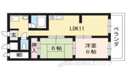 勧修寺ハイツ間取り図面