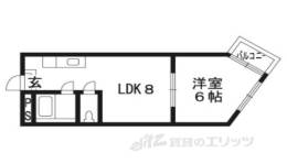 ブランドハウス京都二条城間取り図面