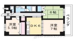 ノイシュロス御室南間取り図面
