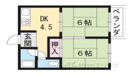 ドミール厨子奥間取り図面