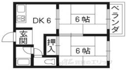 ドミール厨子奥間取り図面