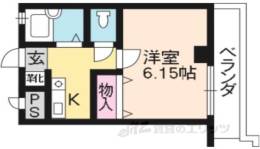 エリーフラッツ西京極間取り図面