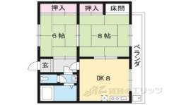キャッスル深草Ｗ間取り図面