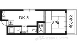 墨染マンション間取り図面