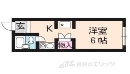 パインフィールド北白川１間取り図面