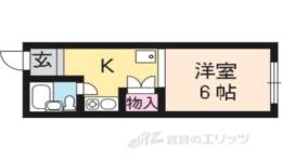 パインフィールド北白川１間取り図面