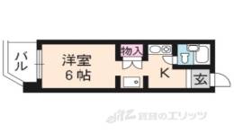 パインフィールド北白川１間取り図面