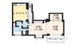 右京区マンション間取り図面