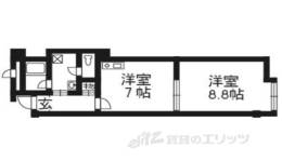 右京区マンション間取り図面