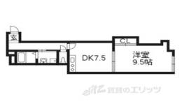 右京区マンション間取り図面