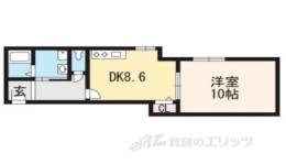 右京区マンション間取り図面