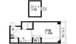 サンジュネス五条間取り図面