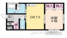 コーポ南城園間取り図面