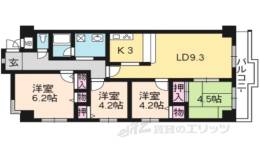 パデシオン宇治木幡間取り図面