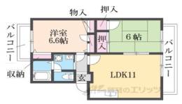 フェニックス・ヴィラ１間取り図面
