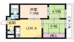 ＳＡＫＩＺＯ　ＶＩＬＬＡ烏丸四条間取り図面