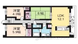 ノブレカーサ西院間取り図面