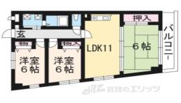 ビューテラス桂南間取り図面