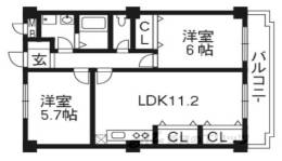 シャトー志水間取り図面