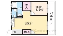 ハイツ京ノ道間取り図面