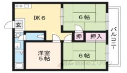 ヒカハイム宝ヶ池Ｂ間取り図面