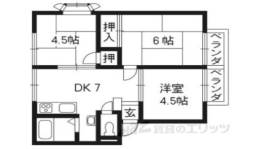 サンビレッジ太秦Ａ棟間取り図面