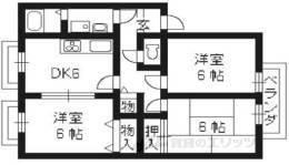 由福ハウス木幡B棟間取り図面