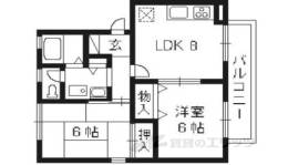 ハイカムール西賀茂間取り図面