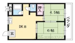 離宮リバーハイツ間取り図面