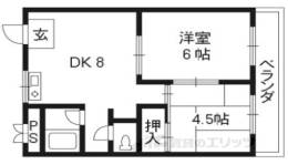 離宮リバーハイツ間取り図面