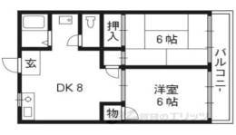 離宮ガーデンハイツ間取り図面
