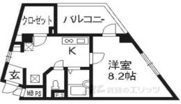 プラネシア星の子京都駅前間取り図面