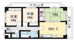 サンシャイン梅津間取り図面
