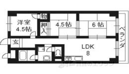 ハイツ桂Ａ棟間取り図面