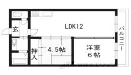 シャトーウメダ間取り図面