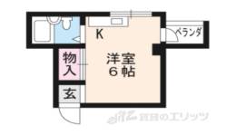 左京区マンション間取り図面