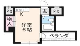 左京区マンション間取り図面