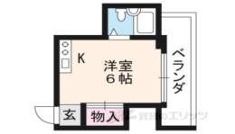 左京区マンション間取り図面