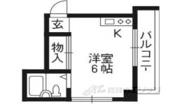 左京区マンション間取り図面